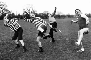 Jack Pleasant with British Fish Throwing squad in training 1979 throwing mackerel and cod Jack Pleasant with British Fish Throwing squad in training 1979 throwing mackerel and cod