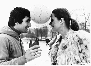 Jackie Collins, novelist and sister of Joan, with Arsenal footballer Frank McLintock Jackie Collins, novelist and sister of Joan, with Arsenal footballer Frank McLintock