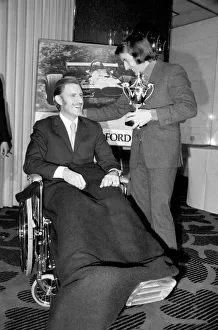 Jackie Stewart, 1969 Formulla 1 World Champion racing driver at the Savoy Hotel Jackie Stewart, 1969 Formulla 1 World Champion racing driver at the Savoy Hotel