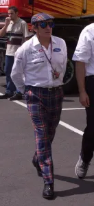 Jackie Stewart in the Formula One paddock July 1999 Jackie Stewart in the Formula One paddock July 1999