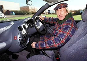 Jackie Stewart inside his Ford Ka January 1998 Jackie Stewart inside his Ford Ka January 1998