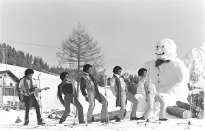 The Jackson 5 February 1979 Performing in Switzerland on the slopes The Jackson 5 February 1979 Performing in Switzerland on the slopes