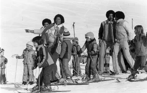 The Jackson 5 February 1979 performing in Switzerland on the slopes The The Jackson 5 February 1979 performing in Switzerland on the slopes The