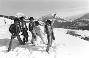 The Jackson 5 February 1979 Performing in Switzerland on the slopes The Jackson 5 February 1979 Performing in Switzerland on the slopes