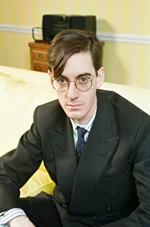 Images Dated 25th January 1997: Jacob Rees-Mogg, Conservative candidate for Central Fife, Scotland. 25th January 1997
