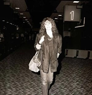 Images Dated 30th July 1987: Jacqueline Bisset actress arrives at Heathrow Airport, July 1987