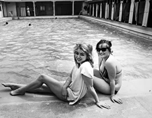 Jacquie Golding and Anna Reeves soaking up the sun at Clifton swimming pool Jacquie Golding and Anna Reeves soaking up the sun at Clifton swimming pool