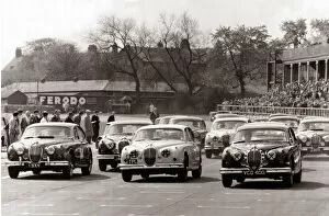 Images Dated 29th November 2004: Jaguar S-Type Saloon Car Motor Racing April 1961 The start of the saloon car race