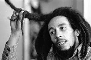 Jamaican singer Bob Marley seen here in interview with the Daily Mirror following the ban Jamaican singer Bob Marley seen here in interview with the Daily Mirror following the ban
