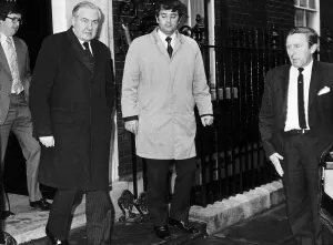 James Callaghan British Prime Minister leaving No 10 Downing Street 1977 James Callaghan British Prime Minister leaving No 10 Downing Street 1977