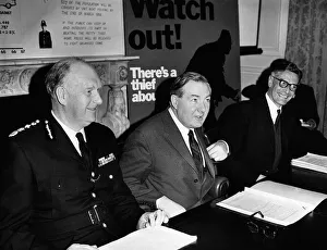 James Callaghan Home Secretary at a press conference to launch the third national James Callaghan Home Secretary at a press conference to launch the third national