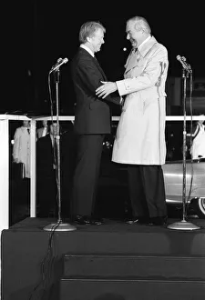 James Callaghan May 1977 with President Jimmy Carter at London Airport James Callaghan May 1977 with President Jimmy Carter at London Airport