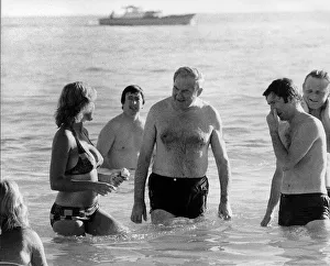James Callaghan Prime Minister in sea in Guadeloup 1979 James Callaghan Prime Minister in sea in Guadeloup 1979