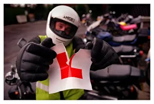 James Coutts Tearing up L plate February 1999 After a one week Direct Access motorbicycle James Coutts Tearing up L plate February 1999 After a one week Direct Access motorbicycle