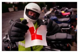 James Coutts Tearing up L plate February 1999 After a one week Direct Access motorbicycle James Coutts Tearing up L plate February 1999 After a one week Direct Access motorbicycle