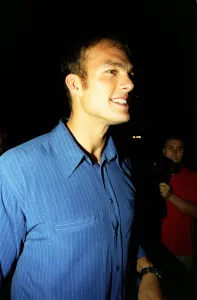 James Crossley Gladiator July 98 Hunter from the tv show gladiators arriving at James Crossley Gladiator July 98 Hunter from the tv show gladiators arriving at