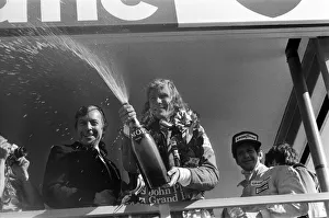 James Hunt storms to a controversial win at the British Grand Prix James Hunt storms to a controversial win at the British Grand Prix