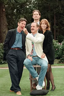Images Dated 11th May 1995: Jamie Lee Curtis, John Cleese (centre in the white jacket and jeans)