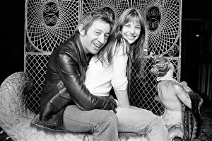 Images Dated 7th May 1972: Jane Birkin and Serge Gainsbourg at their Paris luxury home. May 1972