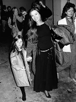Jane Seymour actress with daughter Katy in July 1988, leaving Michael Jackson concert Jane Seymour actress with daughter Katy in July 1988, leaving Michael Jackson concert