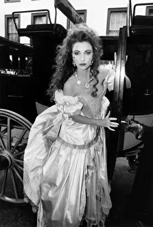 Images Dated 30th November 1986: Jane Seymour British actress 1986 wearing Emanuels dress November 1986