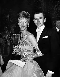 Janet Wade and her husband Richard Gleave hold the Daily Record Silver Challenge Trophy Janet Wade and her husband Richard Gleave hold the Daily Record Silver Challenge Trophy