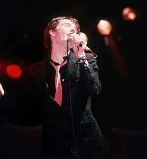 Jarvis Cocker lead singer of Pulp on stage 1995 Jarvis Cocker lead singer of Pulp on stage 1995