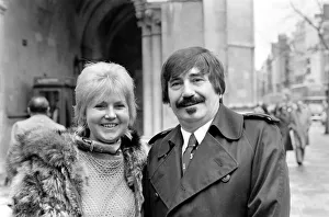 Jazz Trumpeter Kenny Ball with his fiancee Michelle Wilde. April 1983 Jazz Trumpeter Kenny Ball with his fiancee Michelle Wilde. April 1983