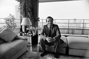 Images Dated 28th May 1986: Jeffrey Archer in the living area of his sumptuous penthouse flat overlooking the Thames
