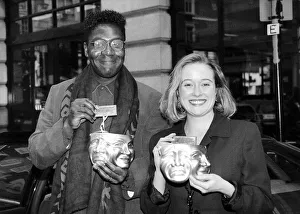 Jennifer Ehle actress with Lenny Henry and their awards for the Best New Television Jennifer Ehle actress with Lenny Henry and their awards for the Best New Television