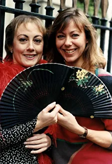 Jenny Agutter actress with Paula Wilcox actress at the launch of a charity ball Jenny Agutter actress with Paula Wilcox actress at the launch of a charity ball