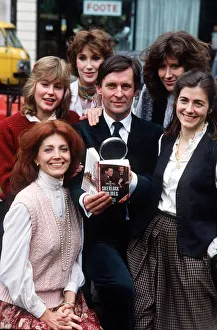 Jeremy Brett Gayle Hunnicutt with cast of new television series Sherlock Holmes Jeremy Brett Gayle Hunnicutt with cast of new television series Sherlock Holmes