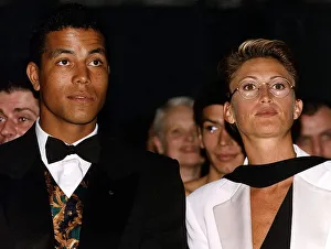 Jeremy Guscott the rugby star with Paula Hamilton Jeremy Guscott the rugby star with Paula Hamilton