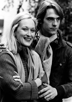 Images Dated 13th October 1981: Jeremy Irons Actor with Meryl Streep stars of the film 'The French Lieutenant