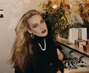 Images Dated 22nd March 1990: Jerry Hall Supermodel and Actress dbase A©Mirrorpix