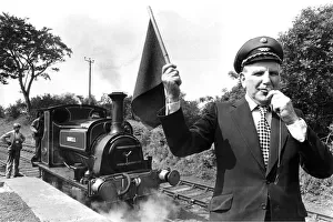 Jim Harper who was stationmaster for the day on Tanfield Railway which started an all-day Jim Harper who was stationmaster for the day on Tanfield Railway which started an all-day