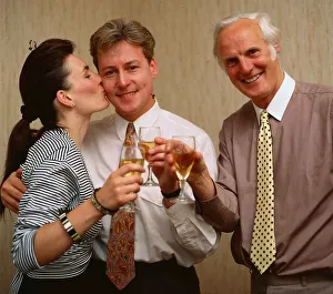 Jim White with wife Fiona and Arthur Montford May 1989 Jim White with wife Fiona and Arthur Montford May 1989