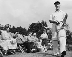 Jimmy Greaves, Chelsea Football Striker, enjoys playing a game for Chelsea Cricket XI Jimmy Greaves, Chelsea Football Striker, enjoys playing a game for Chelsea Cricket XI