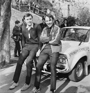 Jimmy Greaves sitting on his car at the start of the World Cup Rally at Wembley Jimmy Greaves sitting on his car at the start of the World Cup Rally at Wembley