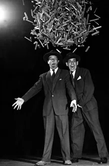 Jimmy Jewel and Ben Warriss seen here on the stage of the London Palladium about to have Jimmy Jewel and Ben Warriss seen here on the stage of the London Palladium about to have
