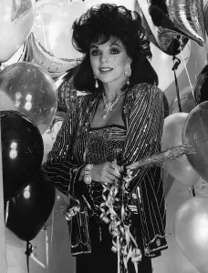 Joan Collins the actress from Dynasty, December 1986 Joan Collins the actress from Dynasty, December 1986
