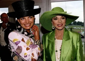 Joan Collins Actress at Epsom on derby day Joan Collins Actress at Epsom on derby day