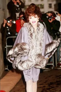 Joan Collins at the Women of Achievements Award Ceremony in London March 1989 Joan Collins at the Women of Achievements Award Ceremony in London March 1989