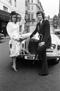 Joanna Lumley and Gareth Hunt, stars on The New Avengers. 8th March 1976 Joanna Lumley and Gareth Hunt, stars on The New Avengers. 8th March 1976