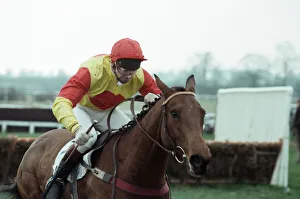 Jockey Peter Scudamore riding his 150th winner of the season at Warwick Jockey Peter Scudamore riding his 150th winner of the season at Warwick