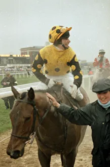 Jockey Tom Morgan on Yahoo after taking second place in the Gold Cup race at Cheltenham Jockey Tom Morgan on Yahoo after taking second place in the Gold Cup race at Cheltenham
