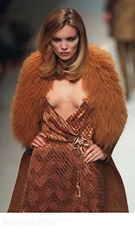 Jodie Kidd supermodel wearing a Valentino creation on the catwalk during Paris Fashion Jodie Kidd supermodel wearing a Valentino creation on the catwalk during Paris Fashion