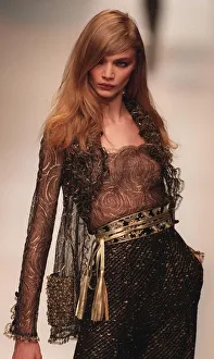 Jodie Kidd supermodel wearing Valetino's Ready to Wear Autumn Jodie Kidd supermodel wearing Valetino's Ready to Wear Autumn