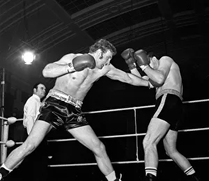 Joe Bugner Heavyweight Boxer February 1971 throws a punch at Canadian Bill Drover during Joe Bugner Heavyweight Boxer February 1971 throws a punch at Canadian Bill Drover during