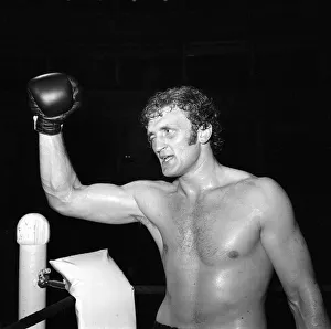 Joe Bugner Heavyweight Boxer October 1972 after his victory over Jurgen Blin at Joe Bugner Heavyweight Boxer October 1972 after his victory over Jurgen Blin at